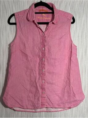 Tommy Bahama Coastalina Sleeveless Button Up Shirt, Linen